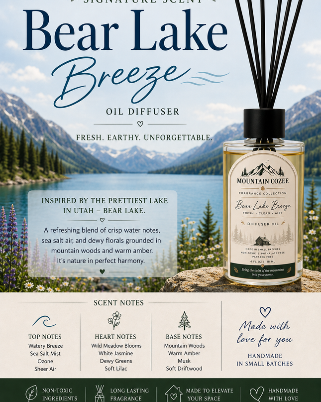 Signature Scent Bear Lake Breeze Diffuser Oil