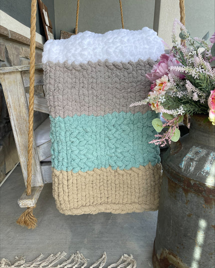 Bear Lake Breeze | Heirloom lush knit blanket