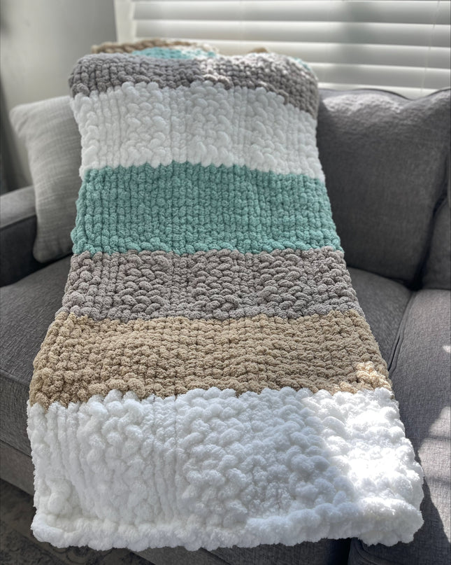 Bear Lake Breeze | Heirloom lush knit blanket
