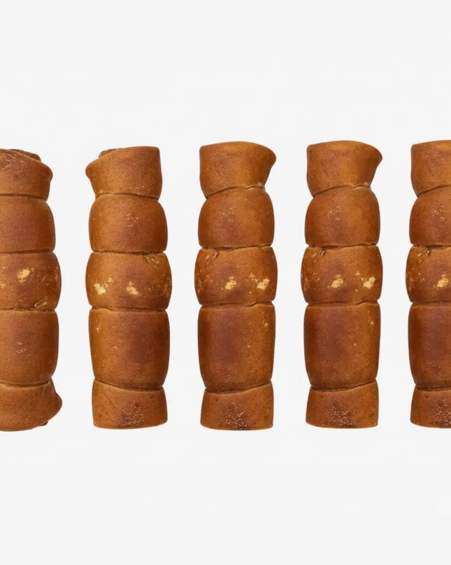 Glazed Beef Cheek Rolls for Dogs - Natural Long Lasting Dog Chew (3 pack)