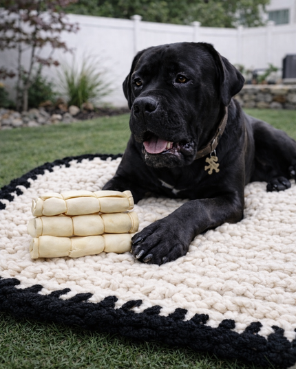 5”-6” All-Natural Plain Beef Cheek Rolls (2 pack)