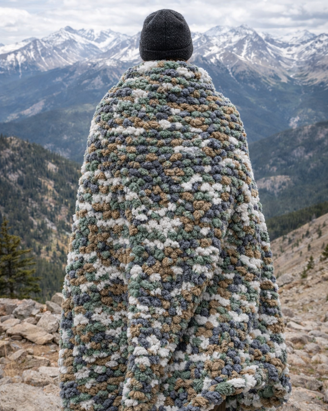 Cozey Keepsake Chunky Knit 'Green Mountain'