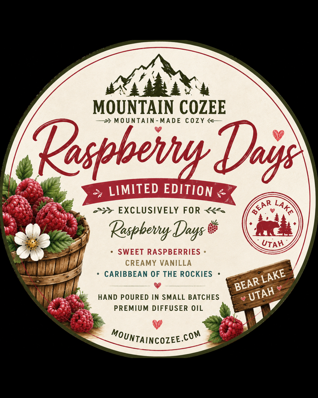 Raspberry Days Limited Edition Home Fragrance Diffuser Oil