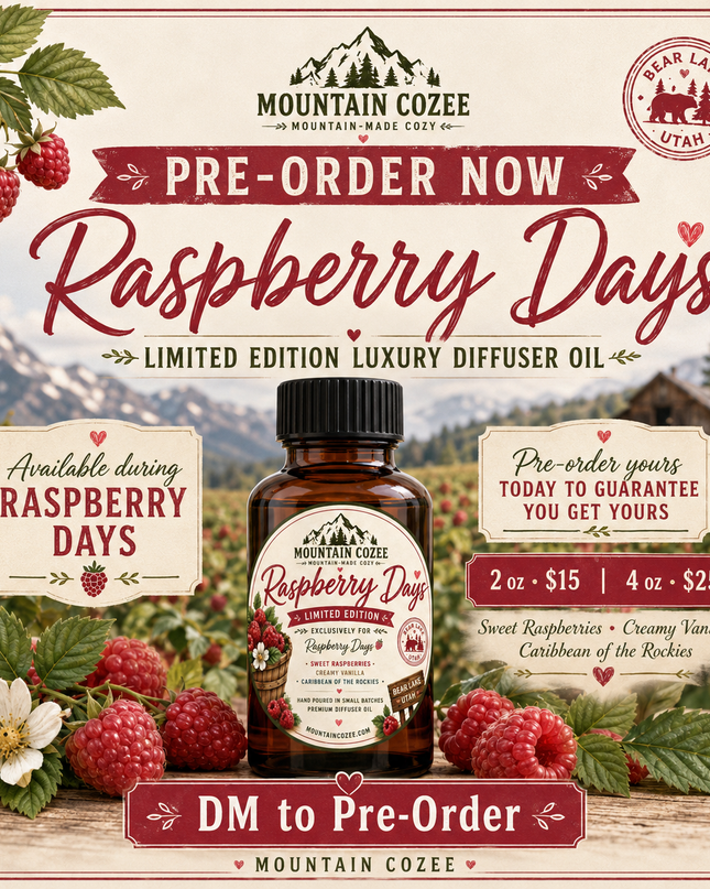 Raspberry Days Limited Edition Home Fragrance Diffuser Oil