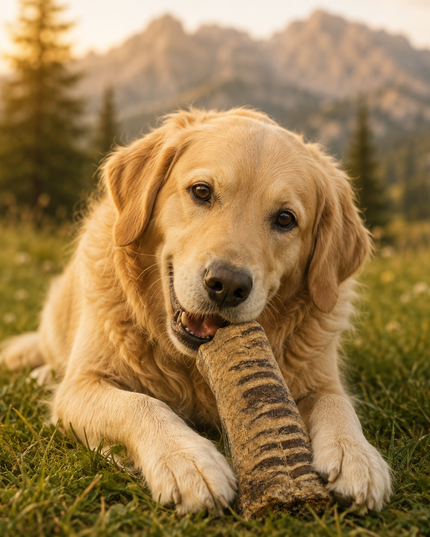 Water Buffalo Trachea Dog Chew with Tripe | 6” Rawhide-Free Natural Chew