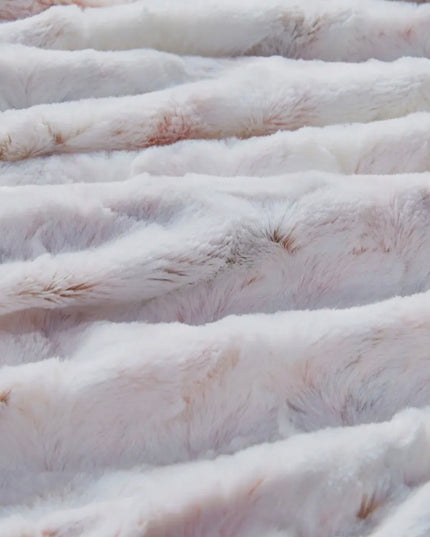 Faux Fur Marble Throw Blanket