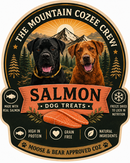 3oz Wild-Caught Freeze Dried Salmon Dog Treats | High Protein & Omega-3 Rich
