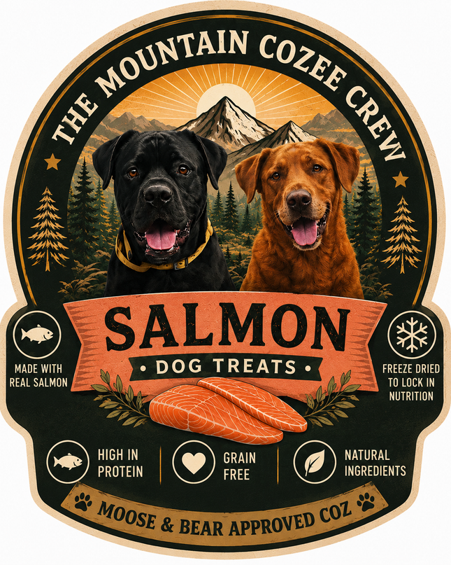 3oz Wild-Caught Freeze Dried Salmon Dog Treats | High Protein & Omega-3 Rich