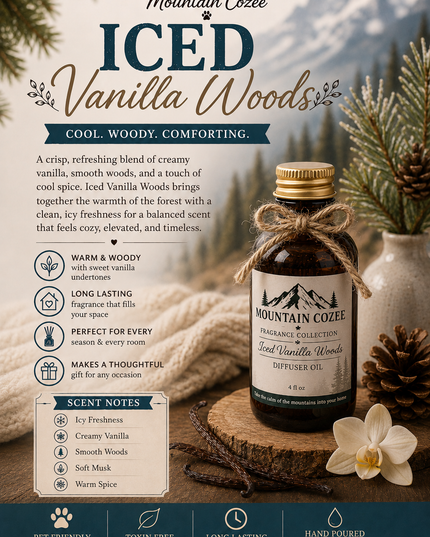 Iced Vanilla Woods Luxury Diffuser Oil