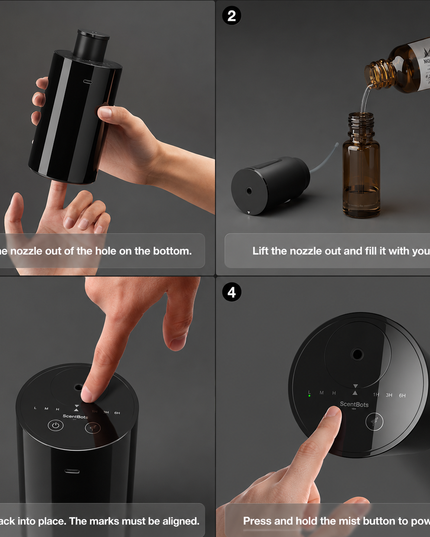 Waterless Essential Oil Diffuser | Luxury Home, RV & Car Fragrance | Portable Diffuser